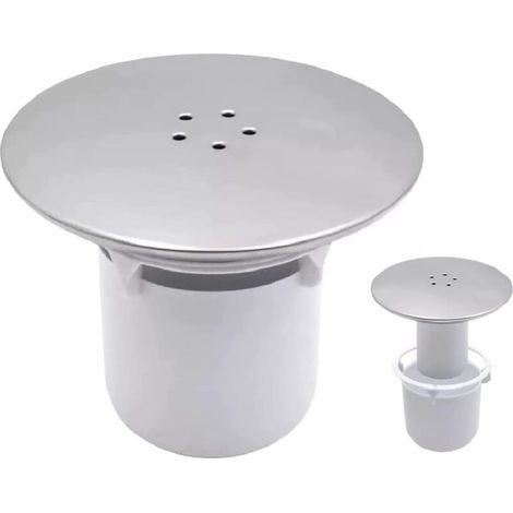 Bonde de douche - 90 mm/115 mm - Facile à installer, bouchon de remplacement - Finition chromée - Débit rapide - Grille d'évacuation de douche (1/4)