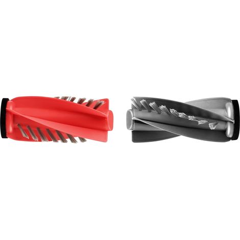 paire de brosses principales pour aspirateurs robots Roborock Qrevo Curv/Edge, brosse à ailettes spiralées pour un nettoyage rapide, empêche l'enchevêtrement des cheveux et le colmatage (1 pièce noire