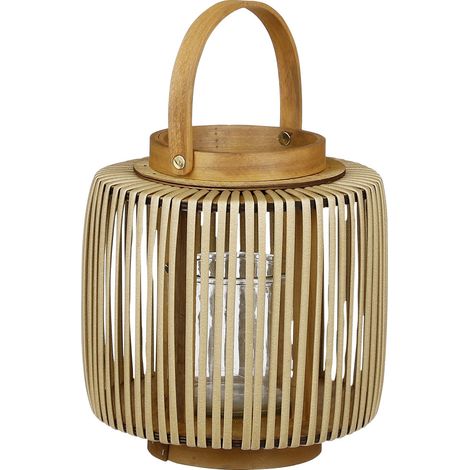 Mica Havard Windlicht braun Polyester h23xd20cm Laterne