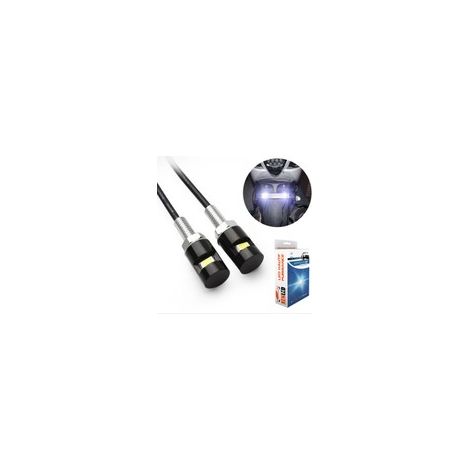 Pack de 2 éclairages LED Moto plaque d'immatriculation Universel - 12V (1/5)