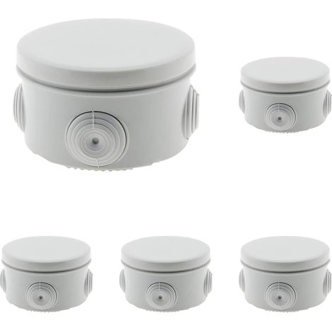 Boîte étanche Ø80 Prof. 45mm - IP55 (Lot de 5)