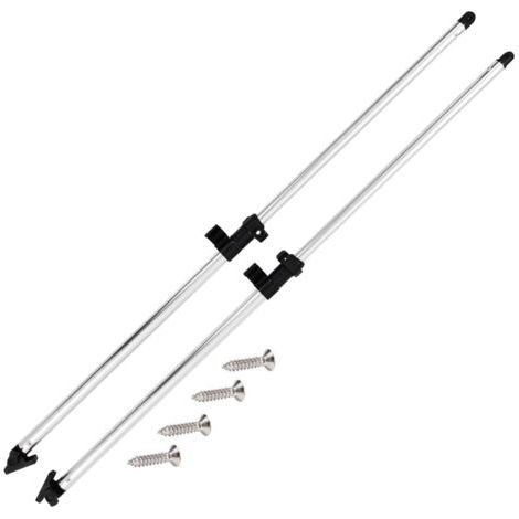 Barres de support pour auvent Bimini (en aluminium, 2 pièces)