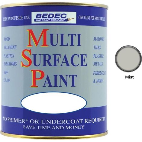 Bedec Multi Surface Paint - Satin - Mist - 750ml