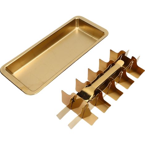 Bac à glaçons Inox 304 18 alvéoles Poignée levier Design rétro Libération facile Congélation rapide Bar Cuisine (1/5)