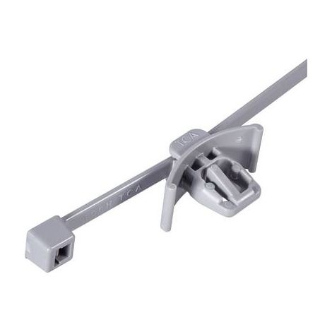 HellermannTyton 156-00446 T50RFT62X122-HR Serre-câble 200 mm 4.60 mm noir avec pied ancre et jupe 1 (1/3)