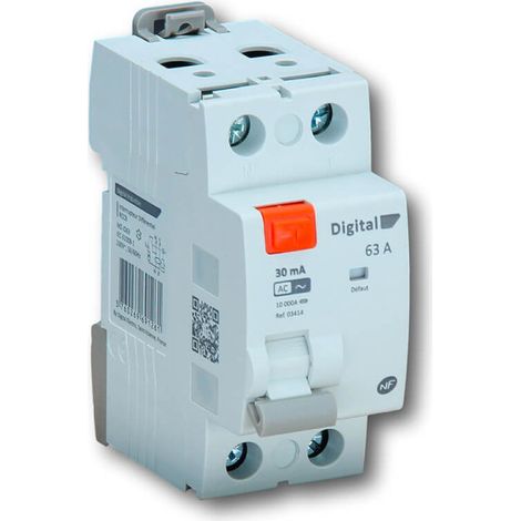 Interrupteur Différentiel 2x63A/30mA Type AC - Digital electric 03414 (1/2)
