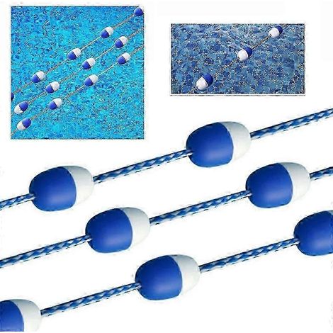 Ligne de sécurité flottante de 5 mètres (16,4 pieds) pour piscine, corde de piscine, ligne d'avertissement flottante (1/5)