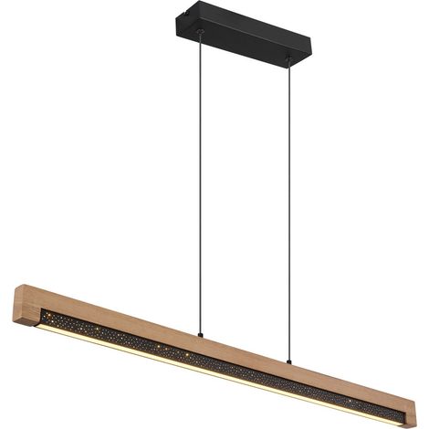 Plafonnier suspendu noir mat LED 3000K (1/5)
