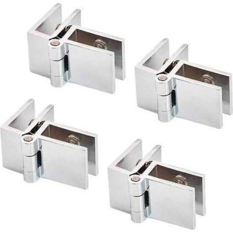 pieces 90 glass door hinge, stainless steel glass door hinge, folding glass hinge, door clamp hinge (1/4)