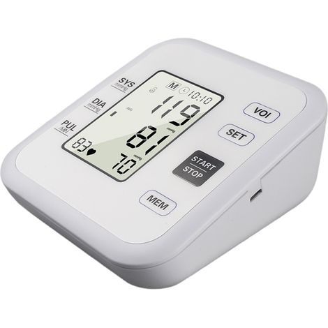 Tensiomètre électronique entièrement automatique au bras pour usage domestique et médical
