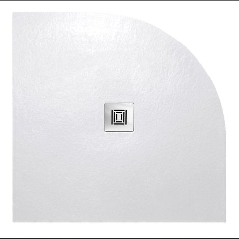 Plato de ducha extraplano semicircular LOGIC  80 x 80 cm