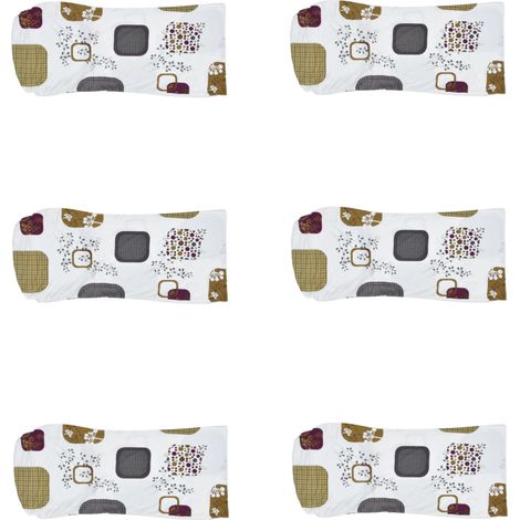 Lot de 6 housses de chaise haute élasticité, amovibles, lavables et anti-poussière, type 1, pour la maison, l'hôtel et la salle à manger. (1/5)