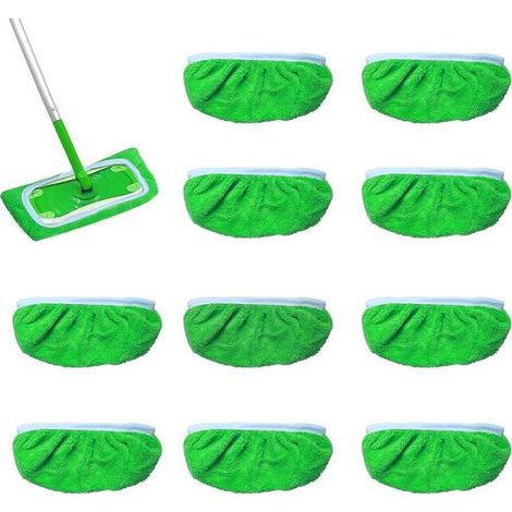 Balai spray Lingettes de sol pour Swiffer Mop lavables réutilisables serpillière (1/5)