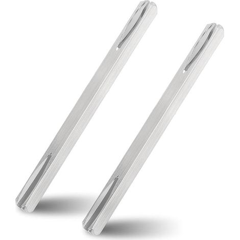 Lot de 2 tiges de poignée de porte - Tige carrée de 8 mm x 110 mm - Tige carrée de rechange en acier galvanisé - Tige carrée - Broche de fixation - Poignée de porte en acier massif (1/5)