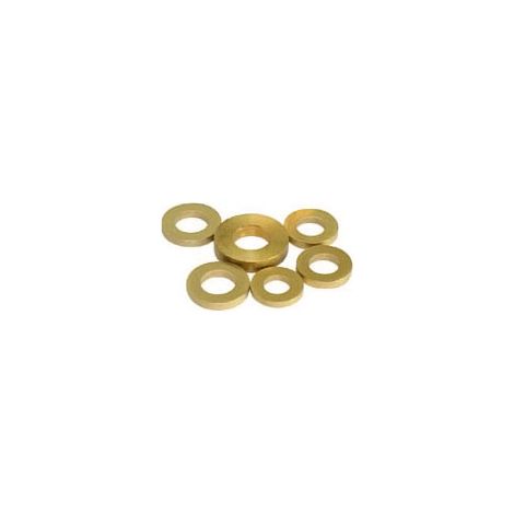 Itar – Bague en laiton pour paumelle 80-95 mm – Diamètre extérieur 12 mm – Diamètre intérieur 6 mm – Épaisseur 2 mm – Vendu à l'unité