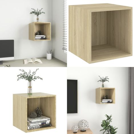 Armoire murale Chêne Sonoma 37x37x37 cm Bois d’ingénierie - Armoire suspendue - Bois d'ingénierie (1/5)