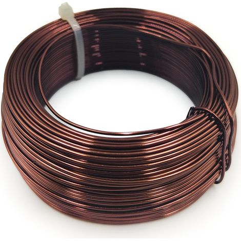 Filo per fioristi - Anello piccolo - 1 mm x 50 m - Marrone