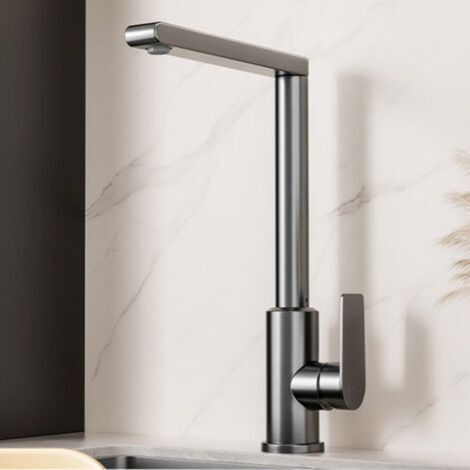 Robinet Cuisine avec Valve Céramique - Robinet Résistant à la Corrosion avec Installation Facile - Mitigeur Cuisine Moderne avec Contrôle Précis (1/5)