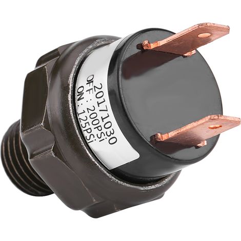 Compresseur d'air 12V universel pour voiture, interrupteur automatique de contrôle de pression (125-200PSI), régulateur de gonflage, kit de réglage de gonfleur pneumatique. (1/5)