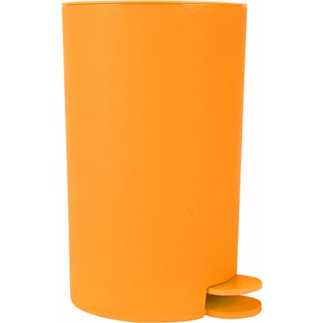 Papelera con pedal PP OSAKI 3L Naranja mate MSV