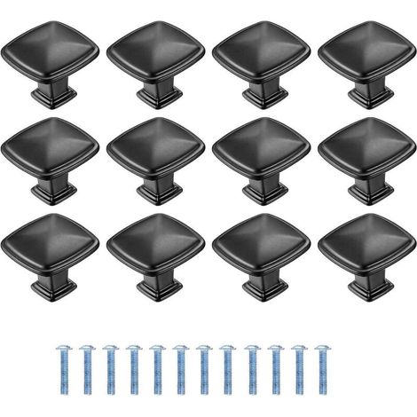 Schwarze Tür- und Schubladengriffe (12er-Pack) - 30 mm (1,2 Zoll) (1/5)
