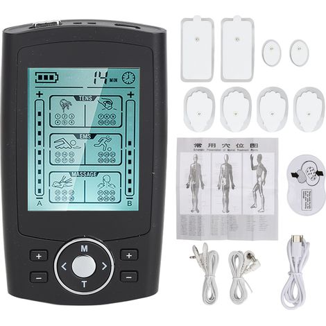 Stimulateur Électronique TENS 2 Canaux, 36 Programmes, 20 Niveaux d'Intensité, Masseur à Impulsions pour Nuque et Épaules (1/5)