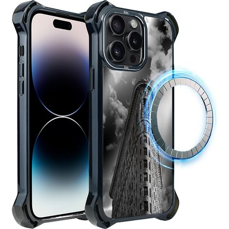 Hülle für iPhone 14 Pro Max ibizu DropGuard Ultra mit MagSafe, Noir City, Flatiron (1/5)