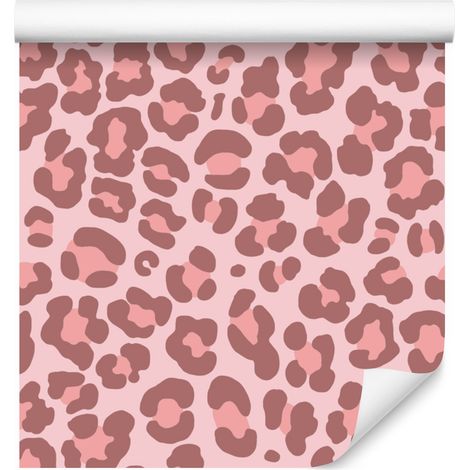Carta da parati in similpelle color oro rosa corallo, dettagli raffinati 50x1000 cm (1/5)