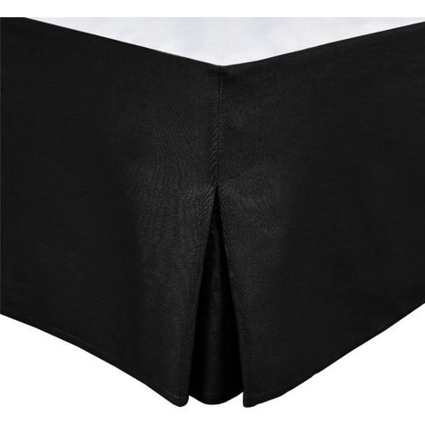 Cache Sommier - HOME LINGE PASSION - 180 x 200 cm + 30 cm - Schwarz