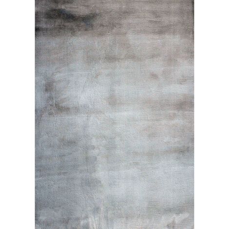 Tapis taupe shaggy ultra doux 42 mm anti allergie - 150 x 80 cm (1/5)