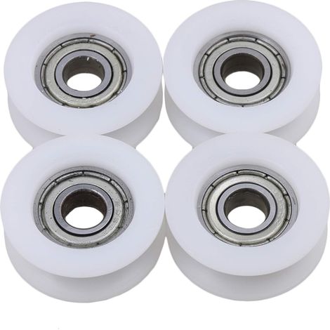 6x24x9mm Blanc U Shape Groove Guide Poulie Roulement Billes Roulements billes Meubles Poulie (1/5)