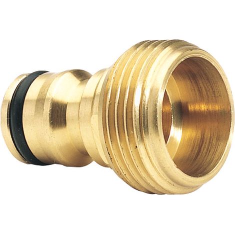 Draper Brass 3/4" BSP Watering System Connector with Cap - Model 36218