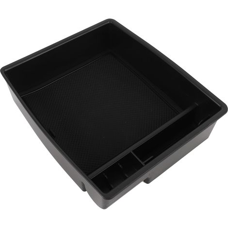 Plateau D'organisateur de Console Centrale, Boîte de Rangement à Accoudoir de Conception de Partition élégante, Résistante à l'eau avec des Coussinets Antidérapants, Noir pour (1/5)
