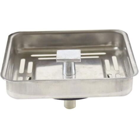 Bouchon d'évier carré anti-obstruction en maille pour cuisine, salle de bain, baignoire, 78 mm (1/4)