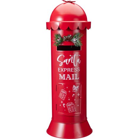 Cassetta postale decorativa D19 x H53 cm rossa PERAGA CHRISTMAS