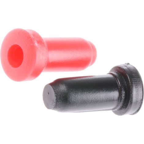 Fiche de test mâle RS PRO Rouge/Noir