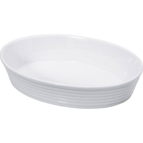Asador de porcelana Kuchenprofi color burdeos, ovalado, 26x18x6 cm