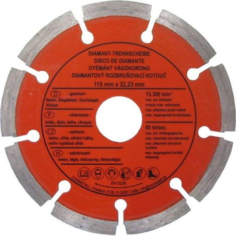 CON P Trennscheibe 115 x 22,23 mm Diamant für Beton segmentiert für Winkelschleifer