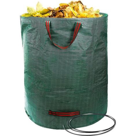 royaluxe - Grands sacs de jardin imperméables très résistants de 272 L avec des poignées - Pliables et réutilisables (1/5)