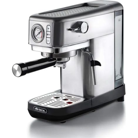 Cafetera espresso Ariete 1381 de metal con manómetro gris (1/5)