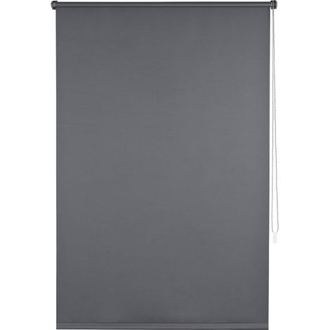 Store enrouleur occultant sans perçage 50x160 cm anthracite en polyester tissu opaque (1/5)