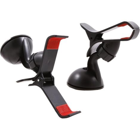 Soporte para teléfono móvil AP66 para habitáculo con clip para parabrisas y ventosa. (1/5)