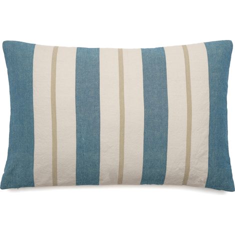 Housse de coussin lin et coton lavé JUNKO 40x60 cm (1/4)