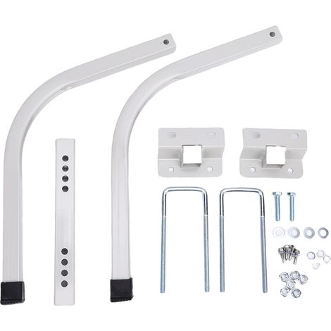 Brazos estabilizadores de pared para escaleras, accesorio de acero inoxidable para canaletas de techo (1/5)