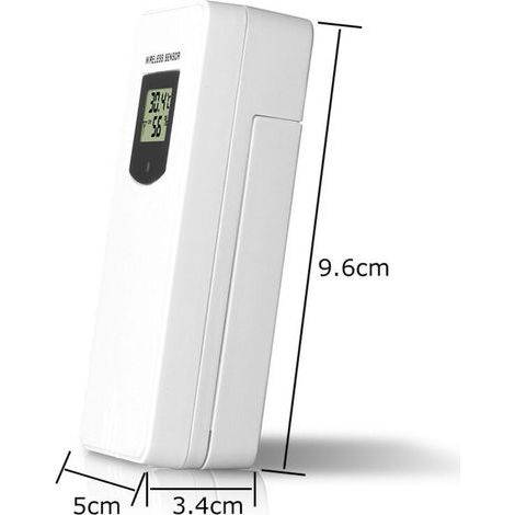 Accessoires De Station Météo, Capteur De Remplacement Extérieur De Moniteur De Température De Sonde De Capteur sans Fil Portée de transmission de 60 mètres-- (1/5)