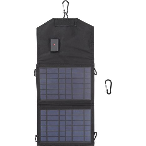 Panneau solaire pliable 7W 5V, chargeur solaire portable à haut rendement, panneau solaire durable pour camping en extérieur (1/5)