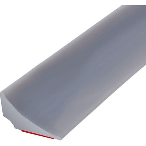 Bande d'étanchéité autocollante anti-fuite 200 cm, bande de protection pour plans de travail et seuils, pour cuisine, salle de bain et installations sanitaires, gris (1/5)