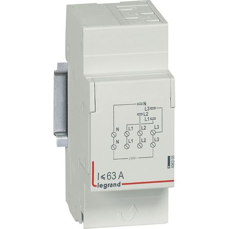 Legrand – Module d'alimentation tétrapolaire 4P – Sortie haute auto – Intensité 16A – 2 modules pour peigne électrique