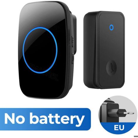 Sonnette sans fil auto-alimentée – Pas de piles nécessaires – Sonnerie étanche 110 dB – Compatible jusqu'à 8 boutons (1/4)