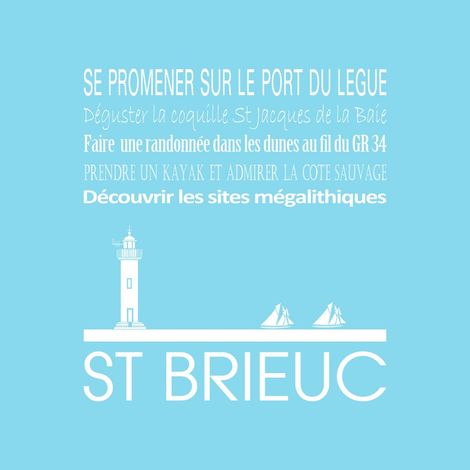 Tableau sur toile Saint-Brieuc glacier 30x30 cm - Impression sur Toile Murale Décorative - Image imprimée en HD sur Toile - Toile sur Châssis en Bois FSC - Fabriqué en France (1/4)
